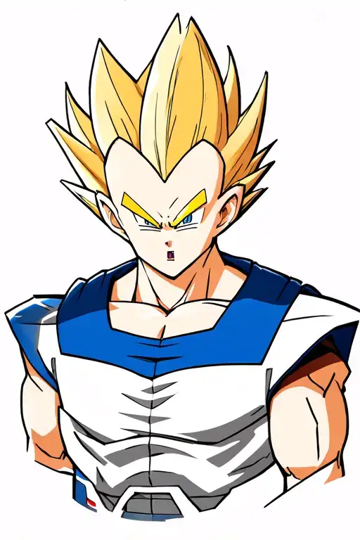 Vegeta ultra ego tattoo design idea