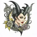 Maleficent tattoo design idea