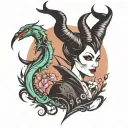 Maleficent tattoo design idea