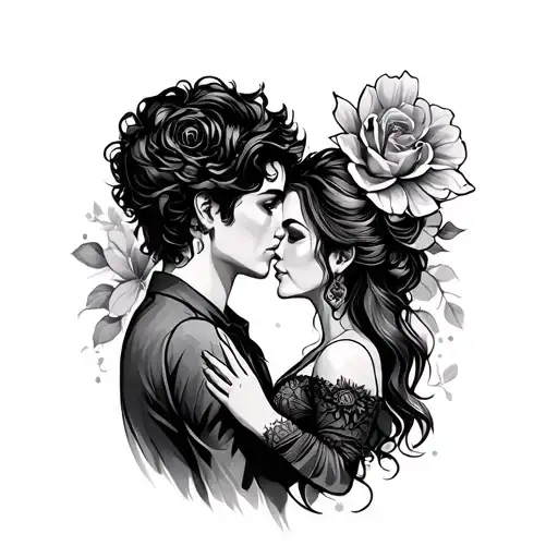 couples tattoo design idea