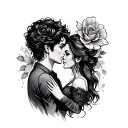 couples tattoo design idea