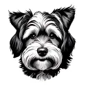 Goldendoodle tattoo design idea