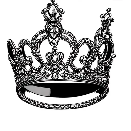 Princess Tiara tattoo design idea