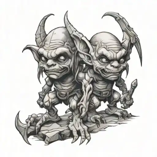 Goblins tattoo design idea