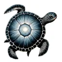 celestial turtle Galaxy Shell tattoo design idea