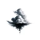 Coverup Clouds and Smoke tattoo design idea