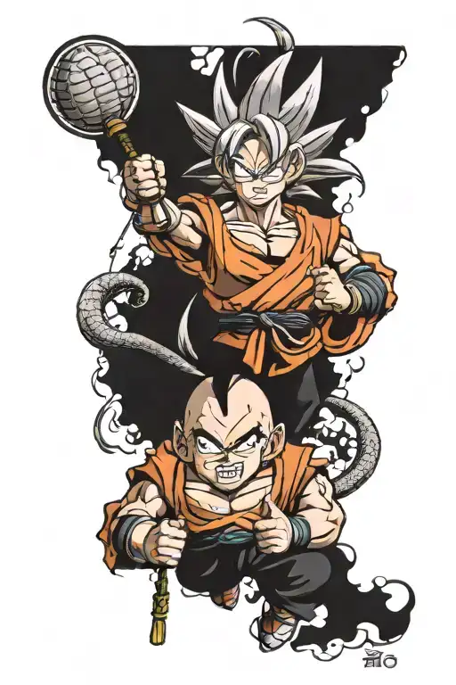 Kame house dragon ball tattoo design idea