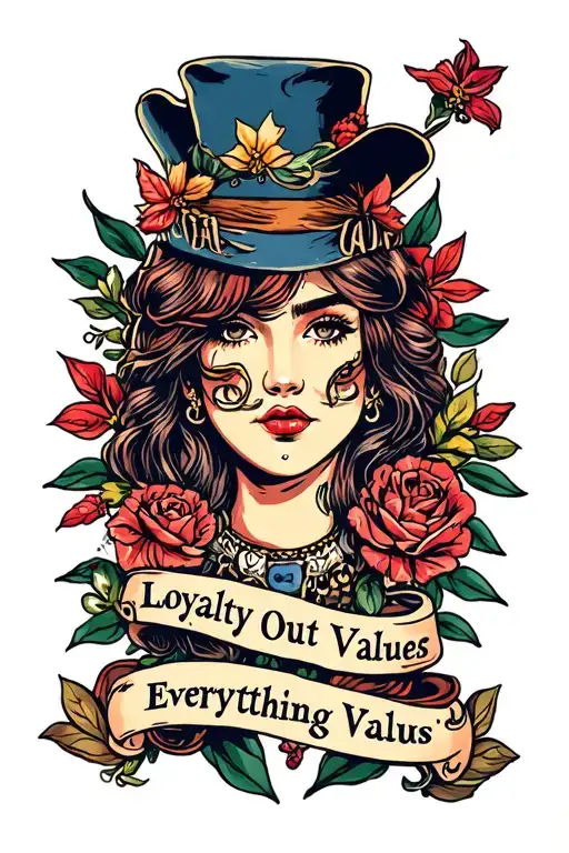 loyalty out values everything  tattoo design idea