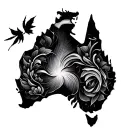 Australia tattoo design idea