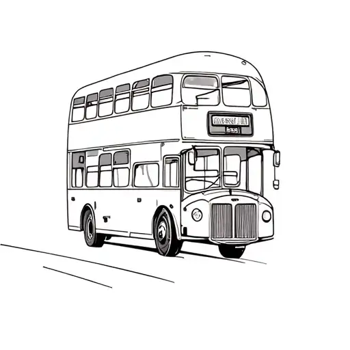 London bus tattoo design idea