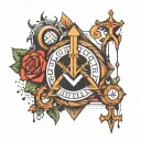 God is greater than highs and lows tattoo design idea