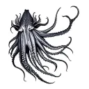 cuttlefish tattoo design idea