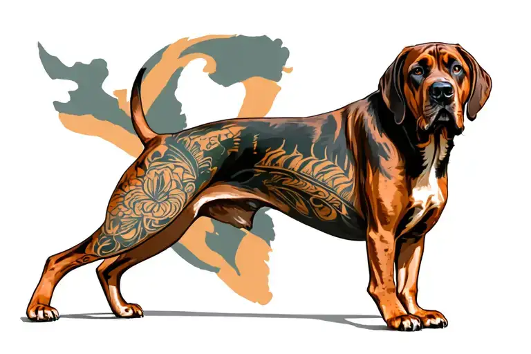 rhodesian ridgeback tattoo design idea