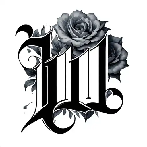 1111 numbers tattoo design idea