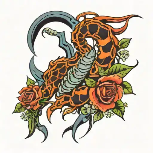 Scorpio Taurus symbol tattoo design idea