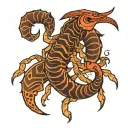 Scorpio Taurus symbol tattoo design idea