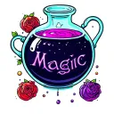 magic potion tattoo design idea