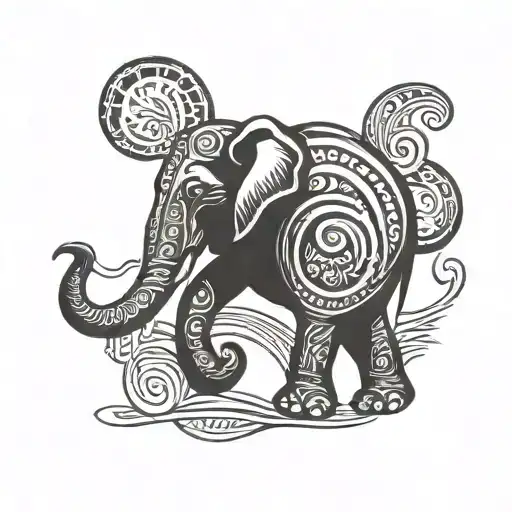 angry elephant tattoo tattoo design idea