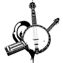Banjo & Harmonica tattoo design idea