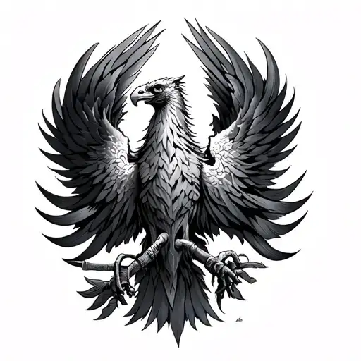 Army + kidney disease + Phoenix tattoo design idea