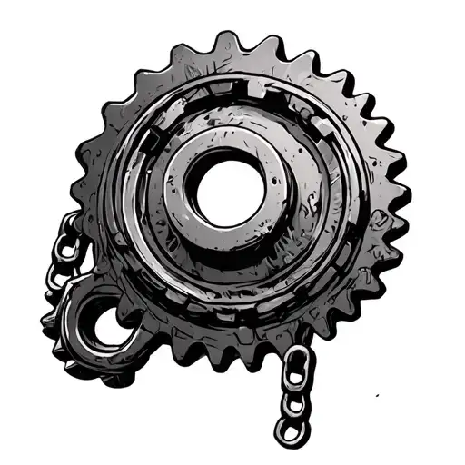 Chain And Sprocket tattoo design idea