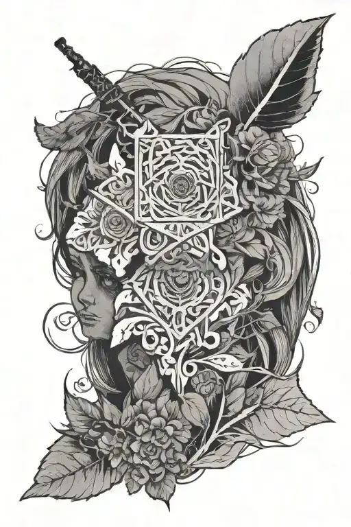 elden ring, last of us, red dead redemption 2 tattoo design idea