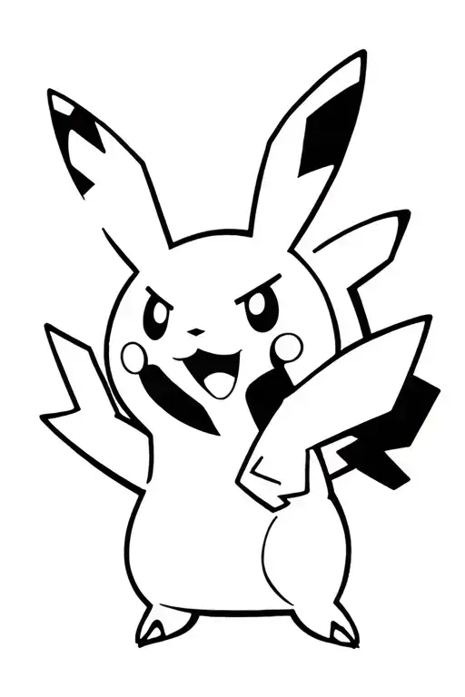 Pokemon characters tattoo design idea