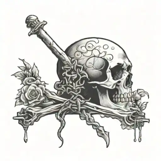 Death Is Certain Life Is Not tattoo design idea
