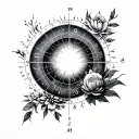 Birth Chart tattoo design idea