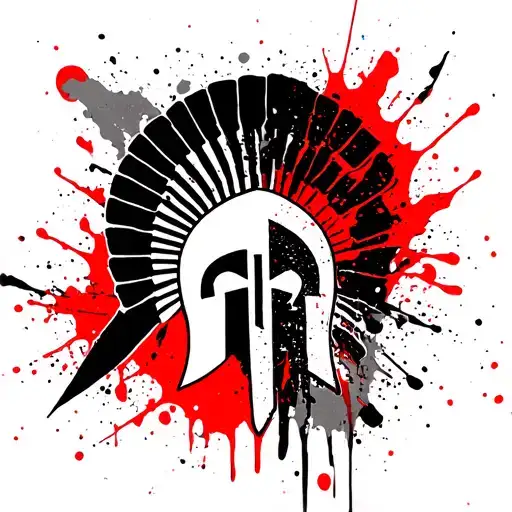 greek spartan tattoo design idea