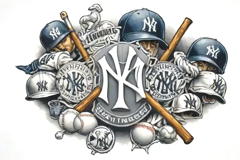 New York Yankees tattoo design idea