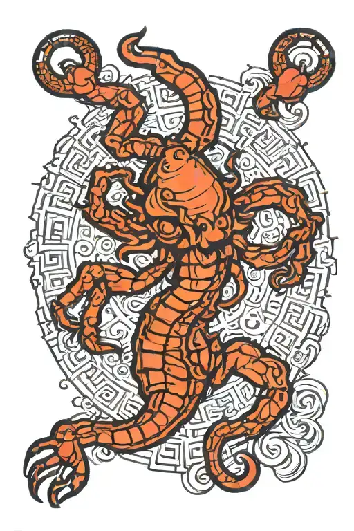 Leo Scorpio cancer zodiac sighn tattoo design idea