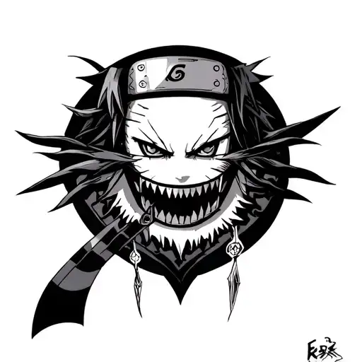 Shinigami Naruto tattoo design idea