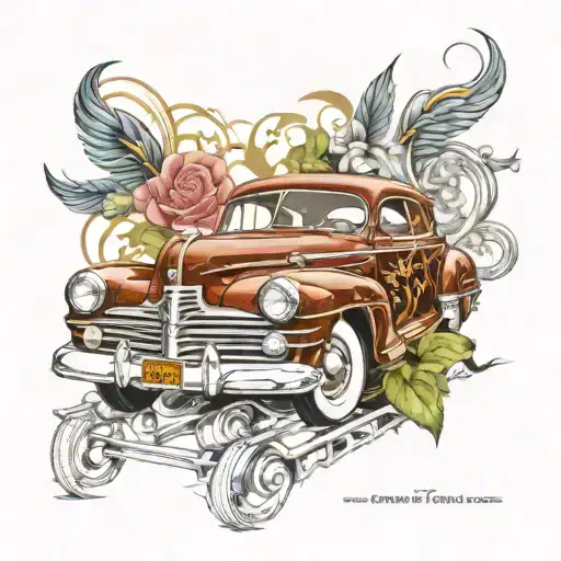 1946-47 Hudson Commodore Eight Club Coupe tattoo design idea
