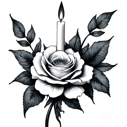 Bougie Simple tattoo design idea