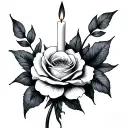 Bougie Simple tattoo design idea