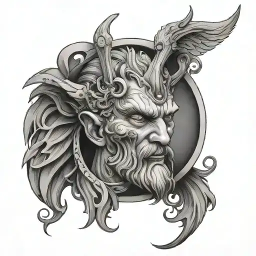God first tattoo design idea