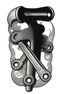 pipe wrench tattoo design idea