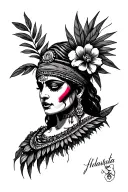 Cuban Santeria incorporating elements tattoo design idea