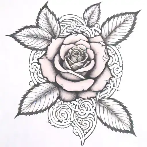 i want a realistic tattoo design rose like the ones showen here with black and white the throns must be visiblebelosrose tattoo design idea