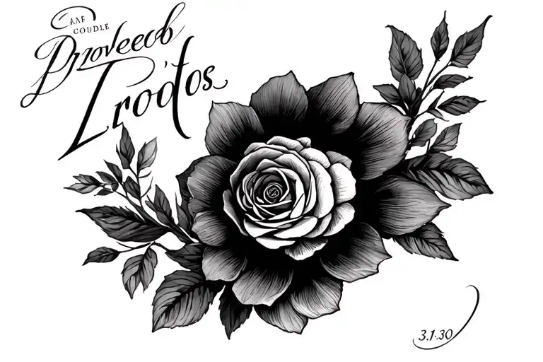 proverbs 31:30 tattoo design idea