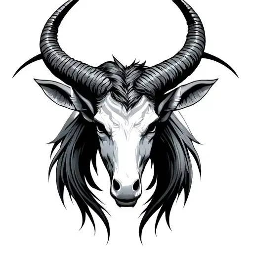 capricorn belial tattoo design idea