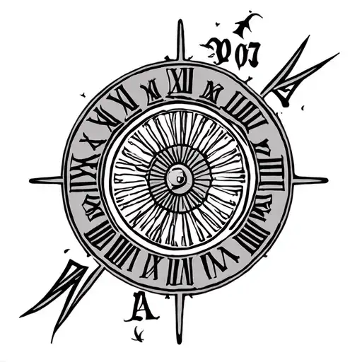 April 24th 2007 Roman numerals tattoo design idea