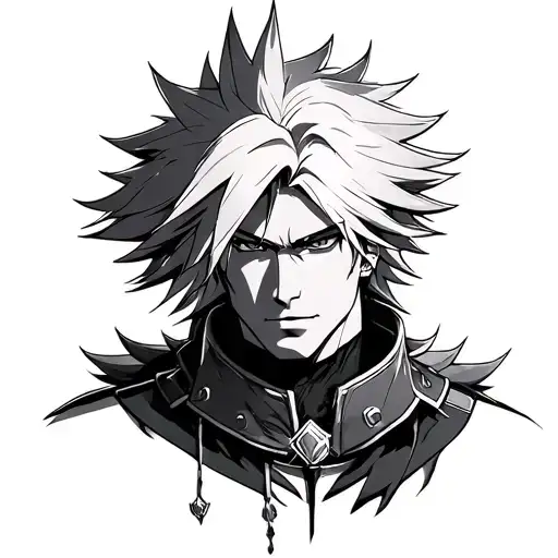 Cloud Strife as a spirit tattoo design idea