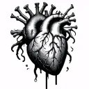 Heart Attack tattoo design idea