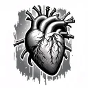 Heart Attack tattoo design idea
