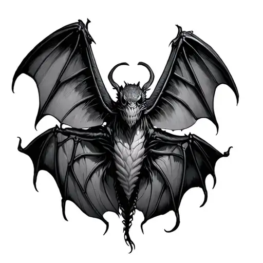 Mothman tattoo design idea