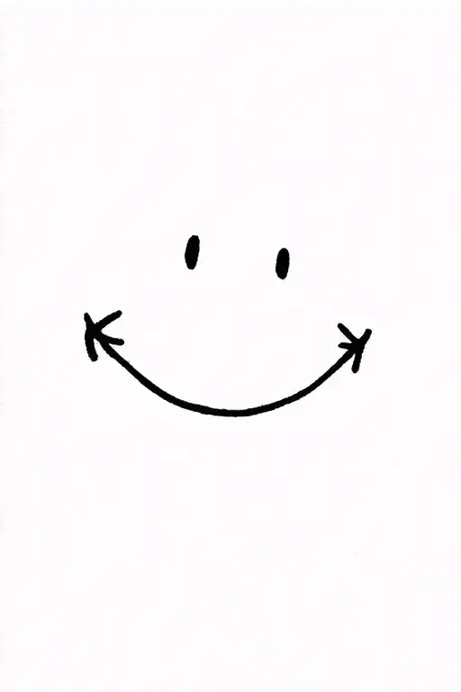 simple smiley face tattoo tattoo design idea