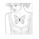 butterfly wings tattoo design idea