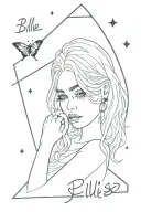 a billie eilish lyric tattoo design idea